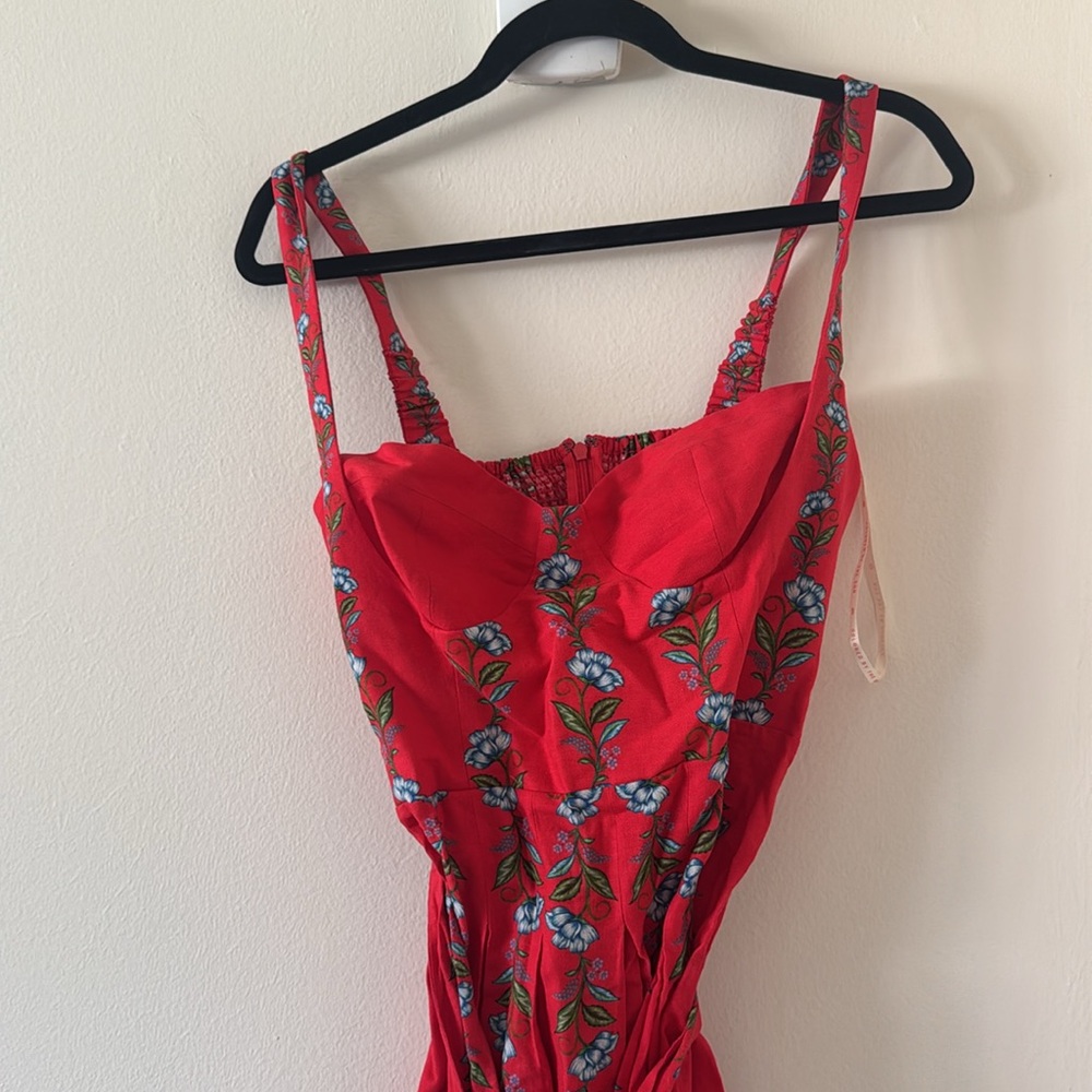 FARM Rio Red Floral Mini Dress - Picture 7 of 11